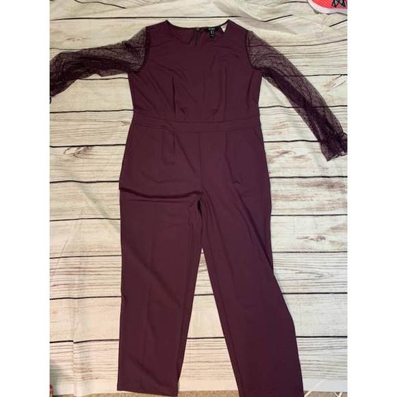 Du Jour Purple Large Romper - Picture 2 of 5